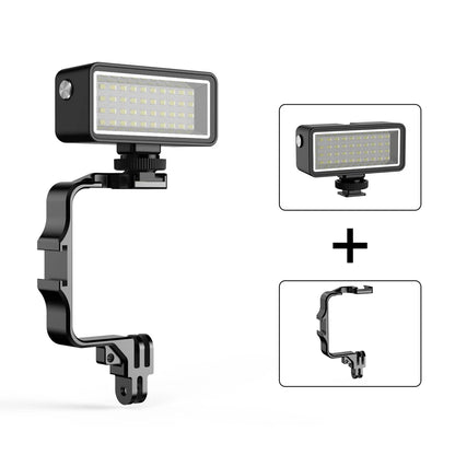 40M Underwater Waterproof LED Fill Light for GoPro HERO 11/10/9 & DJI OSMO Action 3 – Diving Camera Lighting Accessory