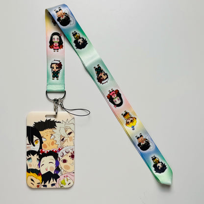 Cartoon Anime Lanyard – Key, Card & Badge Holder Neck Strap, DIY Keychain Hang Rope