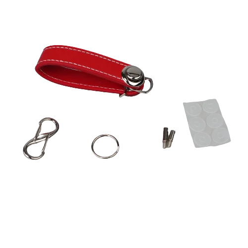 Leather Car Key Pouch – Wallet Case & Key Organizer with Chain for Smart Keys