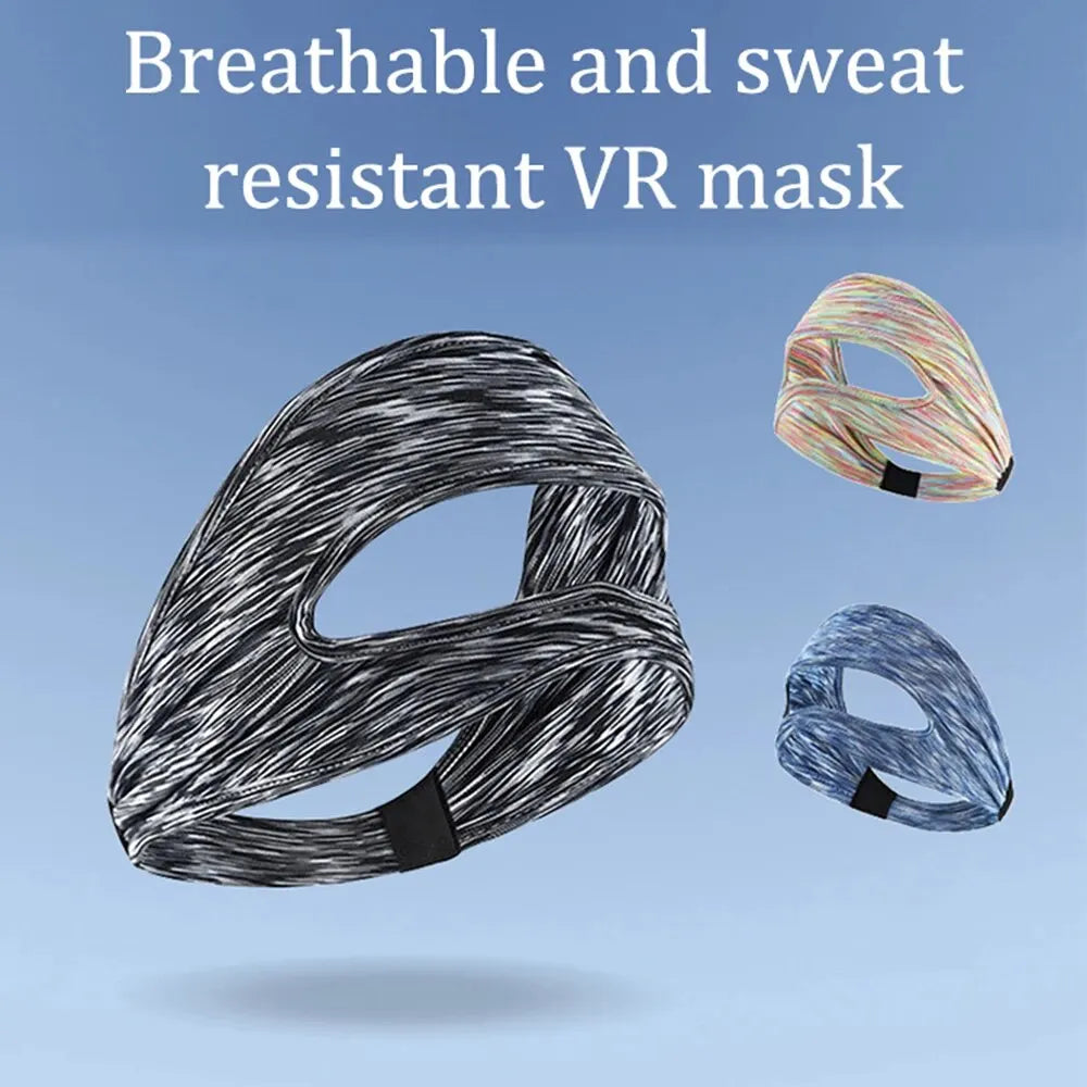 VR Eye Mask Cover | Breathable, Sweat-Absorbing, Anti-Slip Virtual Reality Headwear Accessory