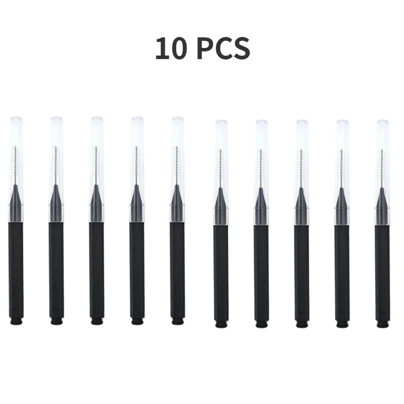 5/10/50PCS Mini Eyebrow & Lash Brushes – Disposable Bendable Brow Perm & Micro Eyelash Applicator Tools