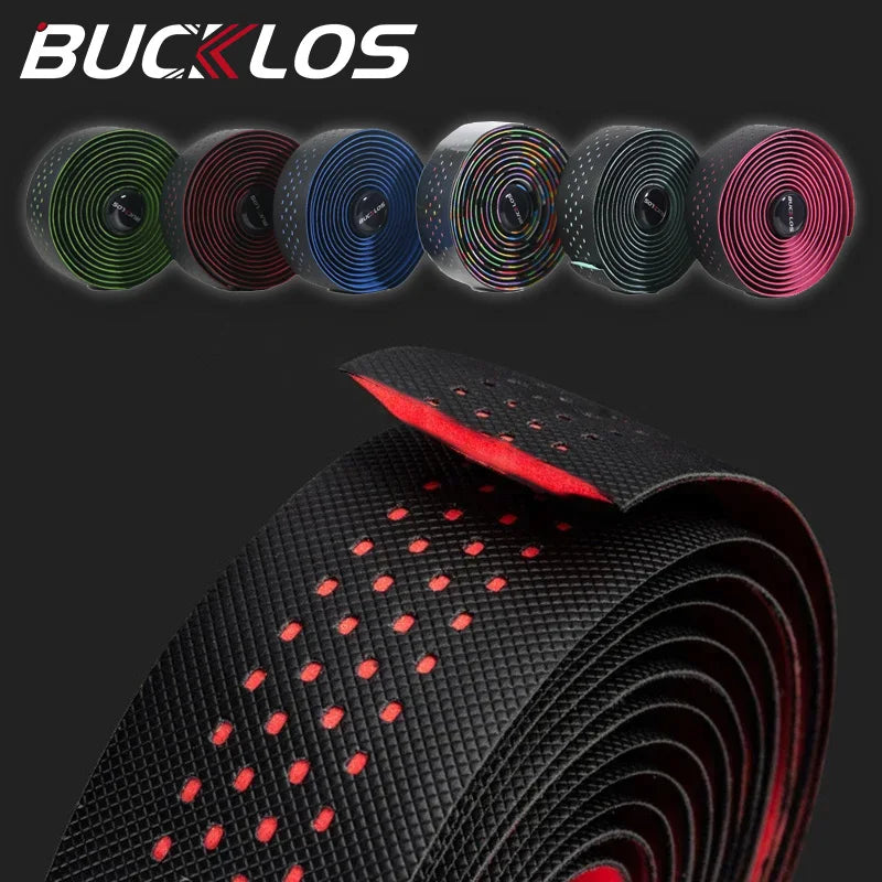 BUCKLOS Road Bike Handlebar Tape – Soft PU EVA Anti-Slip Shock-Absorbing Grip for Gravel and Cycling