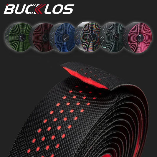 BUCKLOS Road Bike Handlebar Tape – Soft PU EVA Anti-Slip Shock-Absorbing Grip for Gravel and Cycling