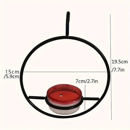 Circular Hanging Hummingbird Feeder – Water Feeder for Birds, Perfect for Gardens and Courtyard Bird Supplies