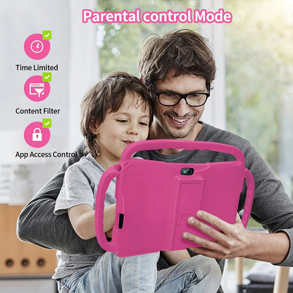 2024 New 5G WiFi Children's Tablet – 4GB RAM, 64GB ROM, Quad-Core, Dual Camera, 4000mAh, Android 13, Portable Mini Tablet