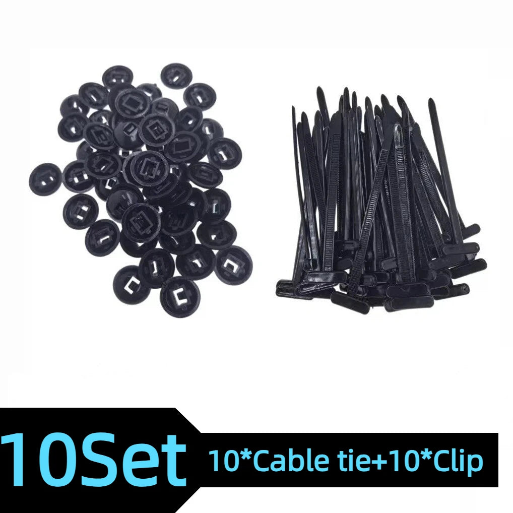 Universal Nylon Cable Tie Buckle - Self Locking Auto Fastener Strap for Car Repair and Cable Management