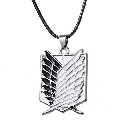 Attack on Titan Wings of Freedom Necklace - Alloy Investigator Logo Anime Pendant Jewelry Party Accessory