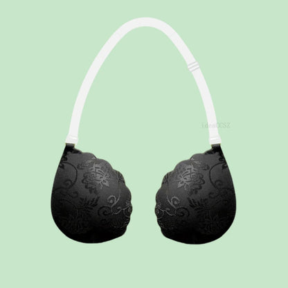 Adhesive Silicone Push-Up Bra - Invisible Backless Lingerie with Transparent Straps for Women