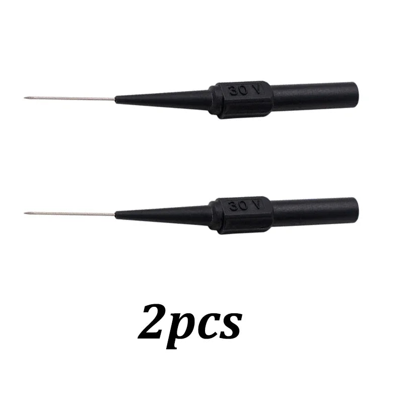 10Pcs 30V Multimeter Test Lead Kit - Automotive Diagnostic Probe Extension with 0.7MM Piercing Needle Tips