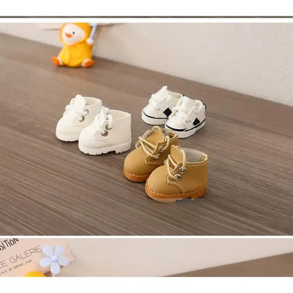 17cm LABUBU Cotton Doll Shoes - Casual Sports Footwear for Dolls, Accessories for Labubu Outfits (Only shoes)