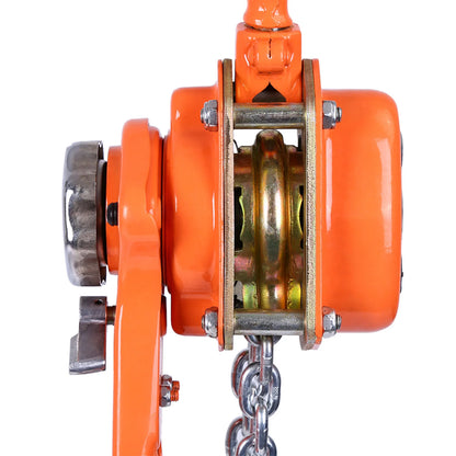 Orange 3T/3000kg Chain Block Hoist – Ratchet Lever Pulley Lifting System, 3m Length