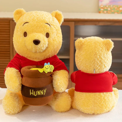 35–55cm Winnie the Pooh Plush Toy — Anime Disney Honey Jar Soft Stuffed Pooh Bear for Kids, Children, Kawaii Birthday Gift