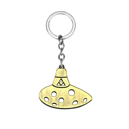Zelda Shield Keychain – Enamel Metal Symbol Pendant Keyring for Men & Fans Gift