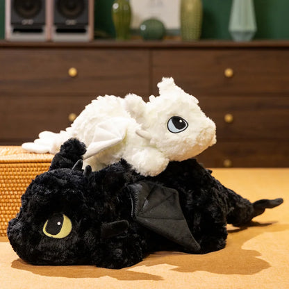 55/70cm Cute Dragon Plush Stuffed Toy – Soft Anime Cartoon Pillow Cushion for Kids Sofa, Bed, Christmas & Birthday Gift