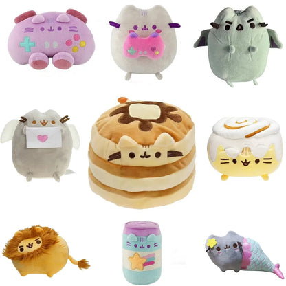 Pusheen Kawaii Plush Toy - Cute Cat Stuffed Animal in Donut, Unicorn, Ice Cream, Pizza, and Cake Designs for Gifts and Room Decor