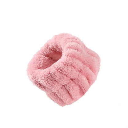 Microfiber Wrist Washband – Absorbent Wrist Sweatband Scrunchies for Women, Face Wash Towel Band, Headband Accessory