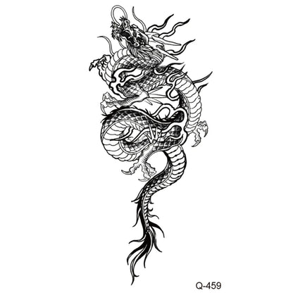 Waterproof Temporary Tattoo Stickers - Mini Black Rose, Butterfly, Arrow, Flower, Wings, Maori, and Snake Designs for Wrist and Neck