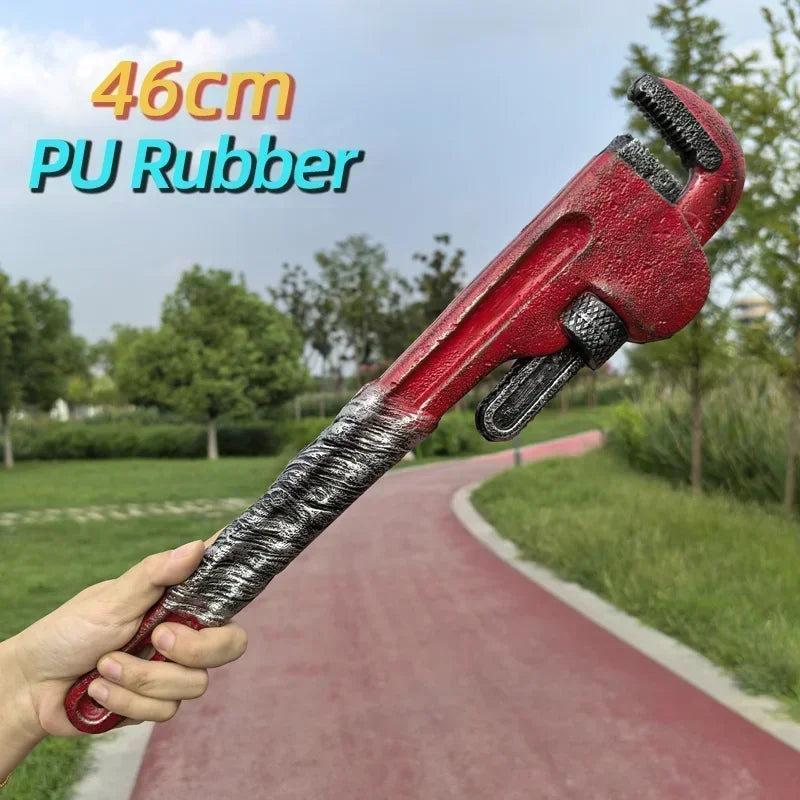 Cosplay Repair Tool Props Set - PU Simulation Hammer & Wrench Stage Performance Toy for Kids