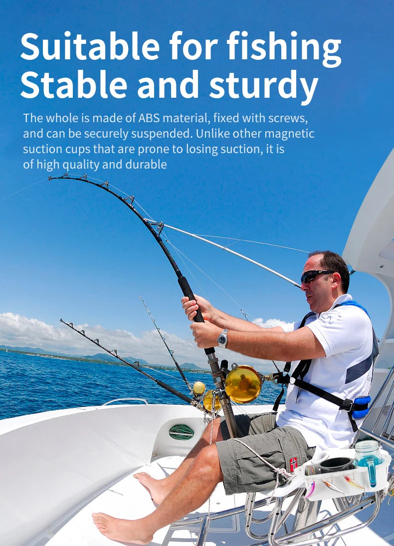 Marine Storage Caddy Box – Universal Boat Cup Holder, Phone & Drink Organizer for Yacht, Pontoon, & Fishing Cabin
