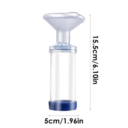 Pet Aerosol Chamber Inhaler — Portable Nebulizer with Silicone Mask, Tank, and Manual Pump for Cats and Dogs