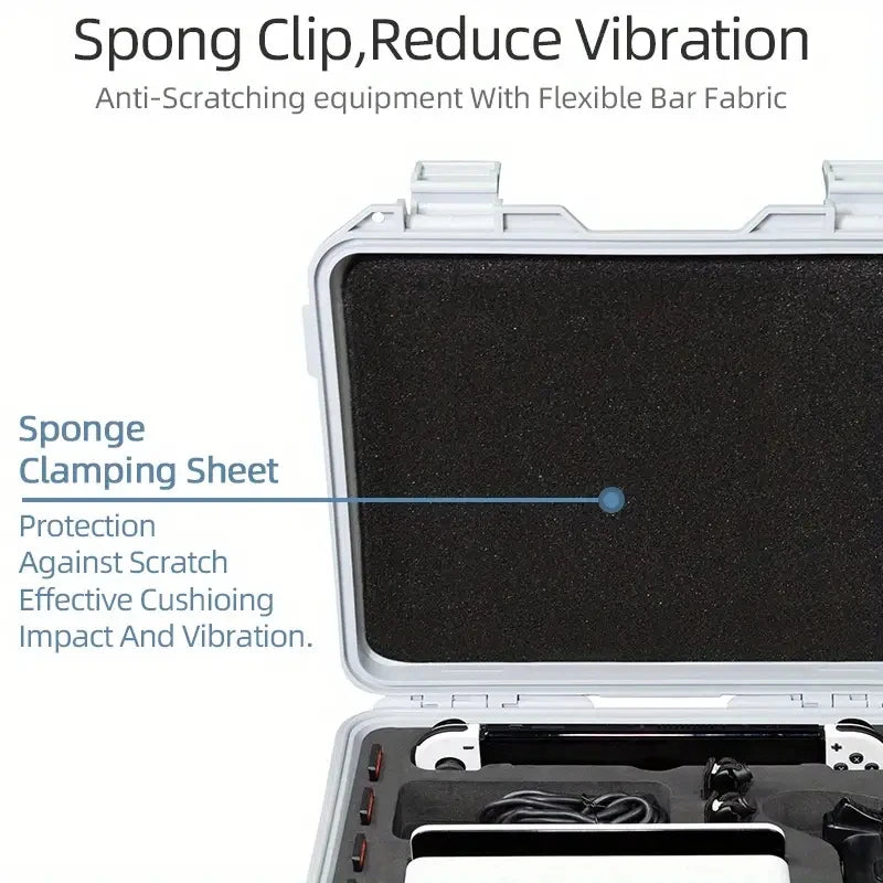 Explosion-Proof Hard EVA Suitcase for Nintendo Switch OLED - Waterproof Storage Bag with Shoulder Strap