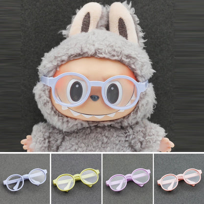 Labubu Doll Glasses – Cute Plastic Accessory for 10/15cm Cotton & Ropa Dolls
