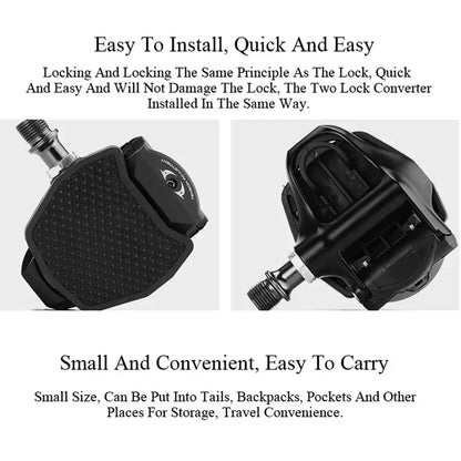 Bike Pedal Converter Adapter - Shimano SPD to KEO Clipless Pedal Flat Platform Cover