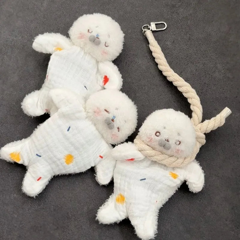 Hanging Rope Bean Bag Animal Toy - Cute Squishy Squeeze Fidget Stuffed Doll