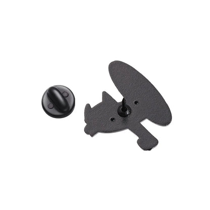 Colorful Cat & Dog Anime Brooch – Cartoon Pin for Clothing, Collars, and Film & TV Accessories
