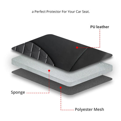 PU Leather Car Seat Cover - Artificial Leather Interior Seat Protector
