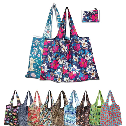 Reusable Foldable Shopping Tote Bag for Women – Large Capacity Eco-Friendly Cloth Grocery Bag for Fruit, Vegetables & Daily Travel Use
