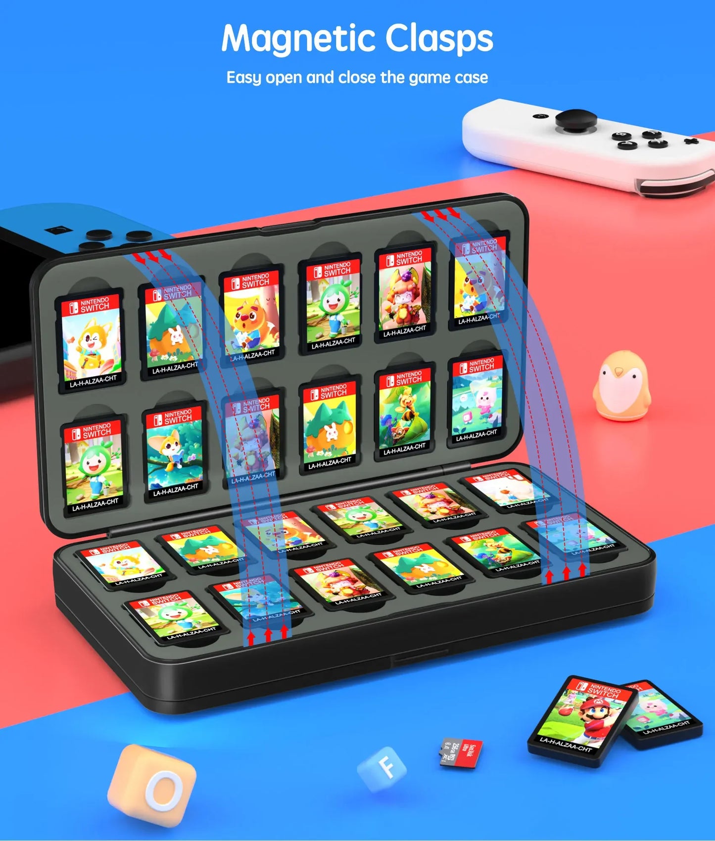 Nintendo Switch Game Card Storage Case – 96/72/48 Slot Holder for Switch, Lite & OLED