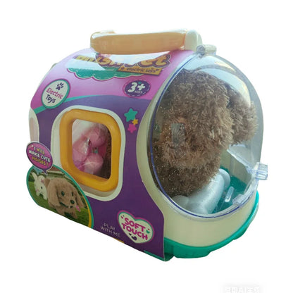 Electronic Walking Pet Dog Toy - Interactive Plush Puppy, Vibrating Automatic Moving Toy for Kids & Babies