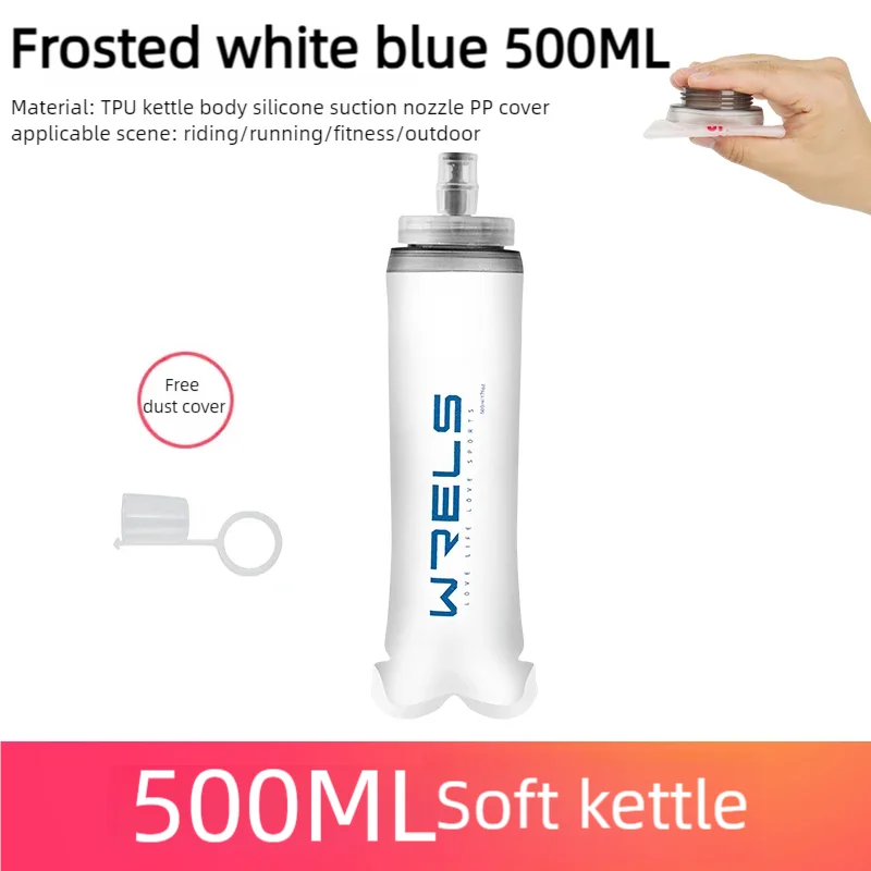 WRELS Folding Soft Water Bottle – Collapsible BPA-Free Sport Flask for Running, Camping & Hiking
