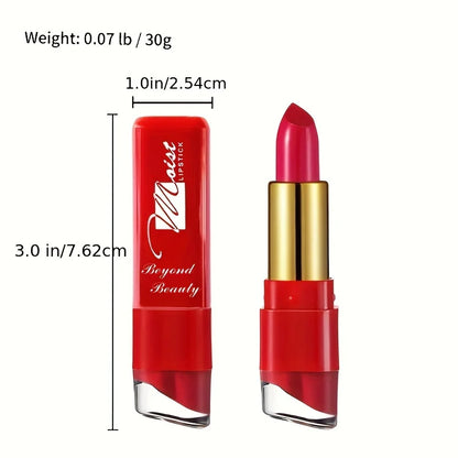 12 Colors Creamy Moisturizing Lipstick – Long-Lasting, Women & Schoolgirl Makeup for Beginners, Leaning Tower Lip Makeup