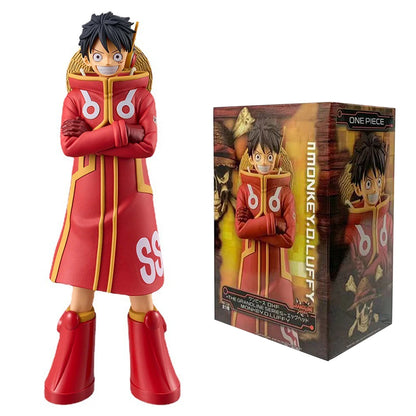 17cm One Piece Luffy PVC Action Figure — Monkey D. Luffy Egg Head Island Anime Collectible Toy, Gift for Kids
