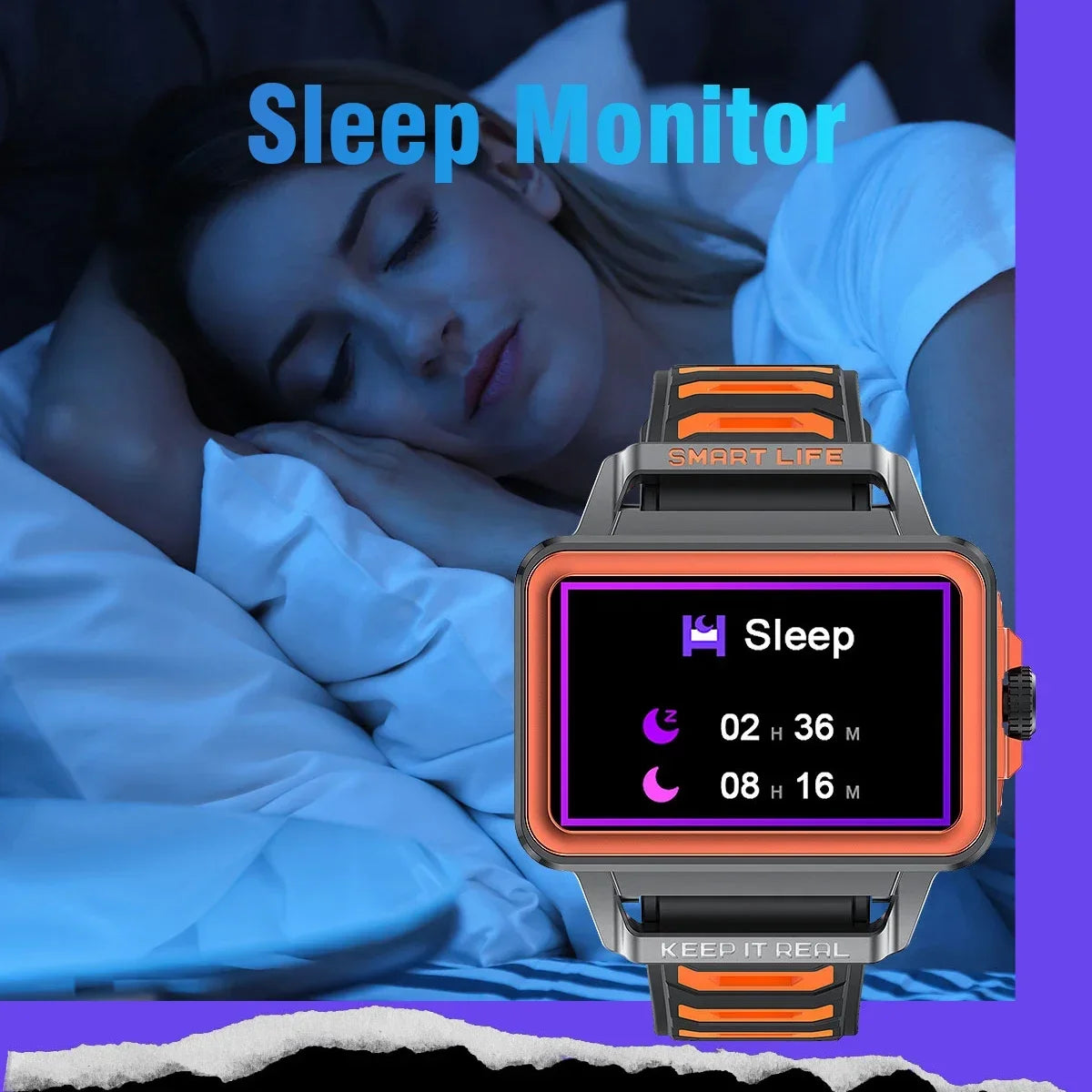 SENBONO Smart Band - Waterproof Fitness Bracelet with Sleep & Heart Rate Monitoring for iOS & Android