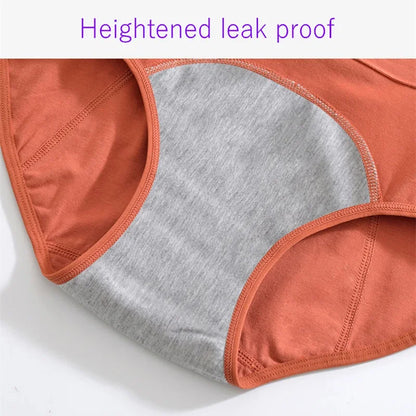 High-Waist Leak-Proof Cotton Menstrual Panties – Comfortable Period Underwear for Women