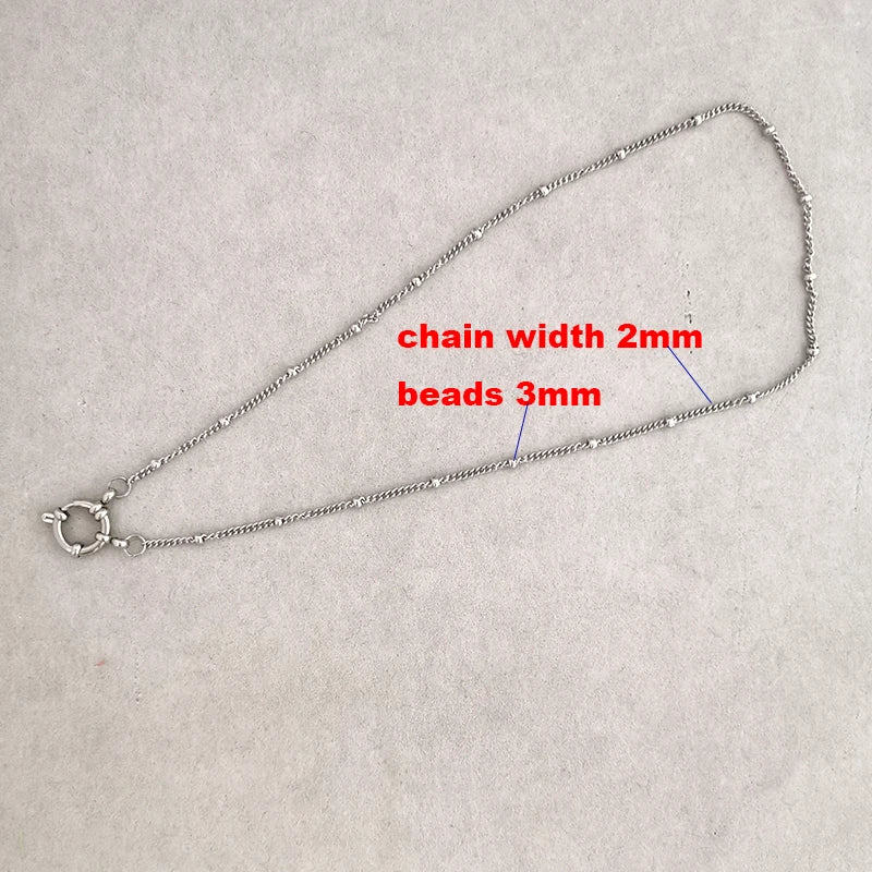 Spring Sailor Clasp Necklace – Stainless Steel Paperclip Link Chain Choker for Women & Men, Geometric PVD Gold Jewelry