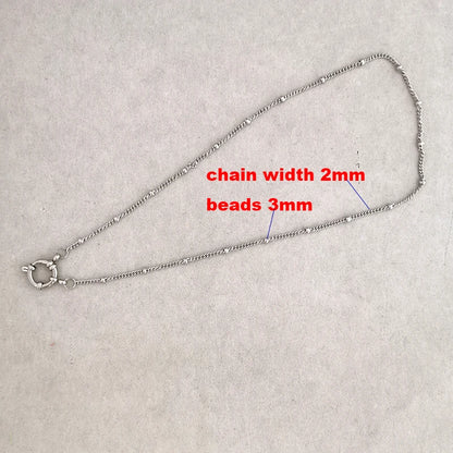 Spring Sailor Clasp Necklace – Stainless Steel Paperclip Link Chain Choker for Women & Men, Geometric PVD Gold Jewelry