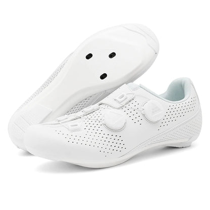 Men’s Speed Cycling Shoes — Road, SPD Cleat & Flat Pedal Bike Shoes, White