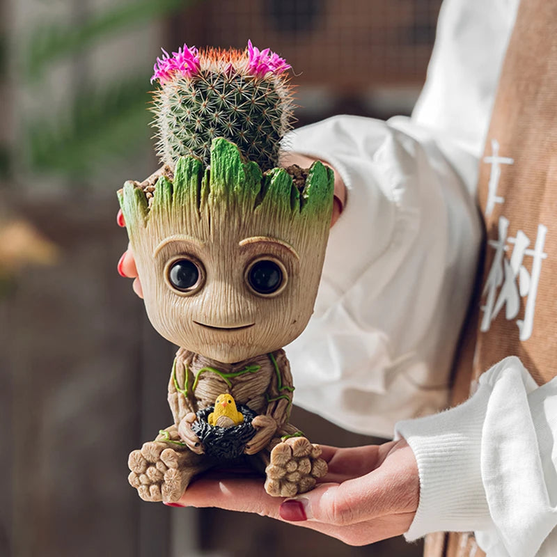 Groot Planter Flower Pot for Indoor Plants – Anime Figurine Ornament & Home Decor Gift
