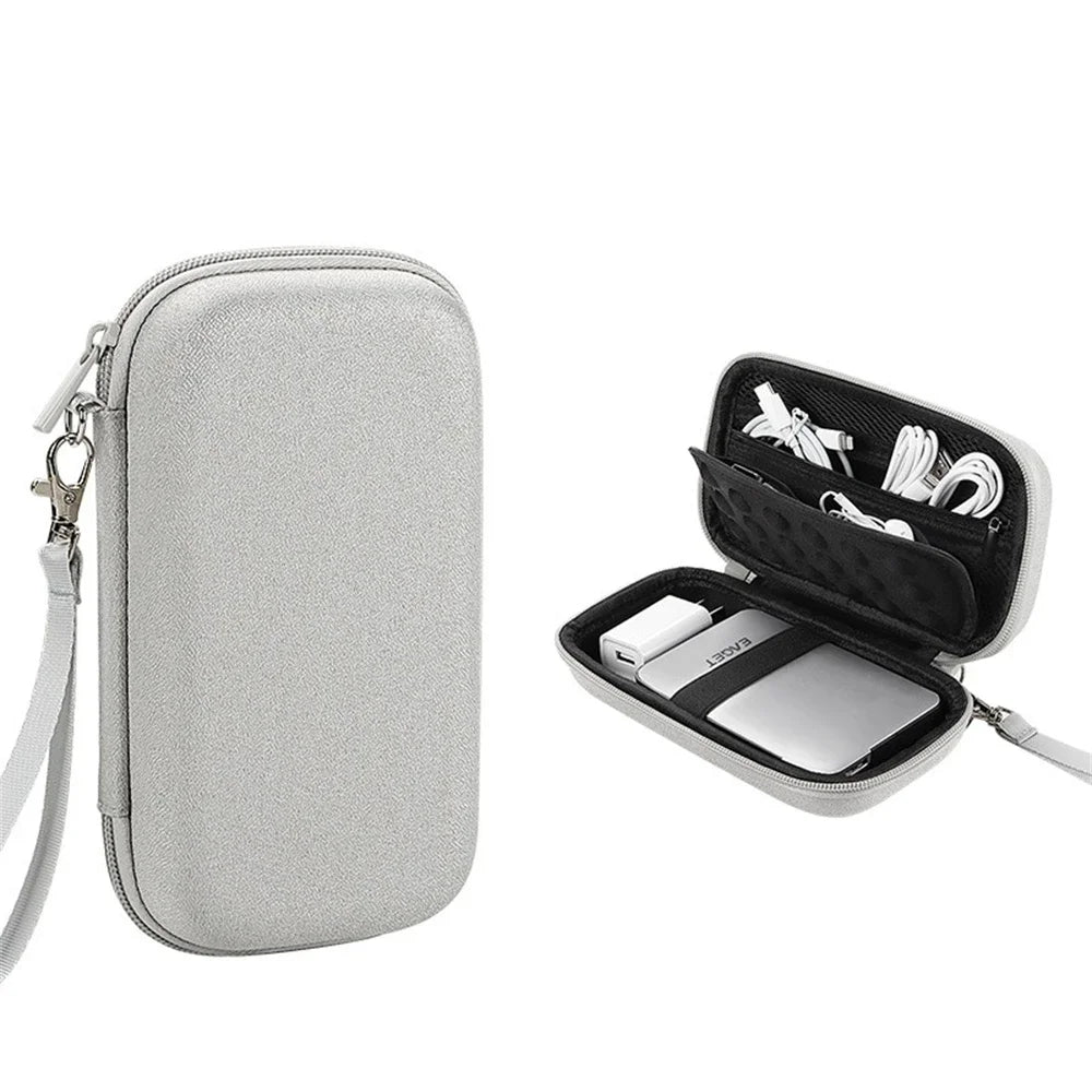 Large Capacity EVA Electronics Organizer - Shockproof Travel Storage Bag for Hard Drive Cable and Tech Accessories