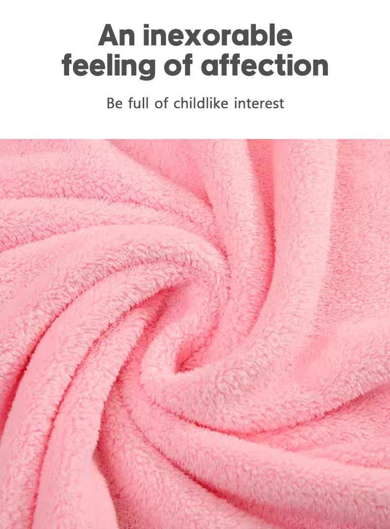 Cute Baby Bath Towel – Soft, Absorbent Newborn Swaddle Wrap Blanket for Girls & Boys