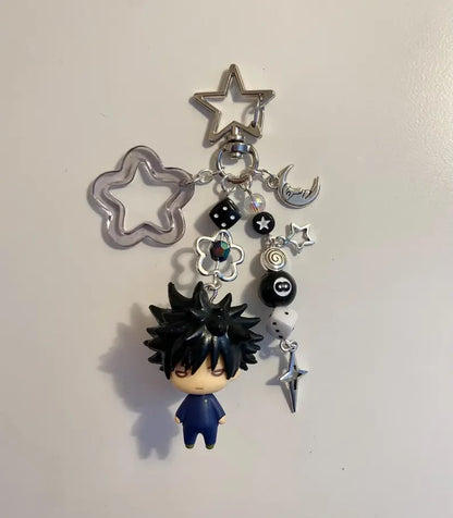 Handmade JJK Anime Figurine Keychain - Y2K Bag Charm & Unique Accessory