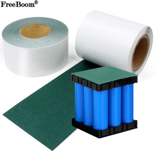 18650 Li-ion Battery Insulation Gasket Barley Paper Tape Roll – Adhesive Insulated Pads 25-500mm Width 1-50m