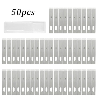 100/20pcs #4 Metal Scalpel Blades – DIY Engraving, Wood Carving & Sculpture Knife Replacement Cutting Tools