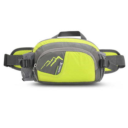 Running Belt Fanny Pack with Bottle Holder – Nylon Waist Sling Phone Pouch for Jogging, Hiking & Hydration