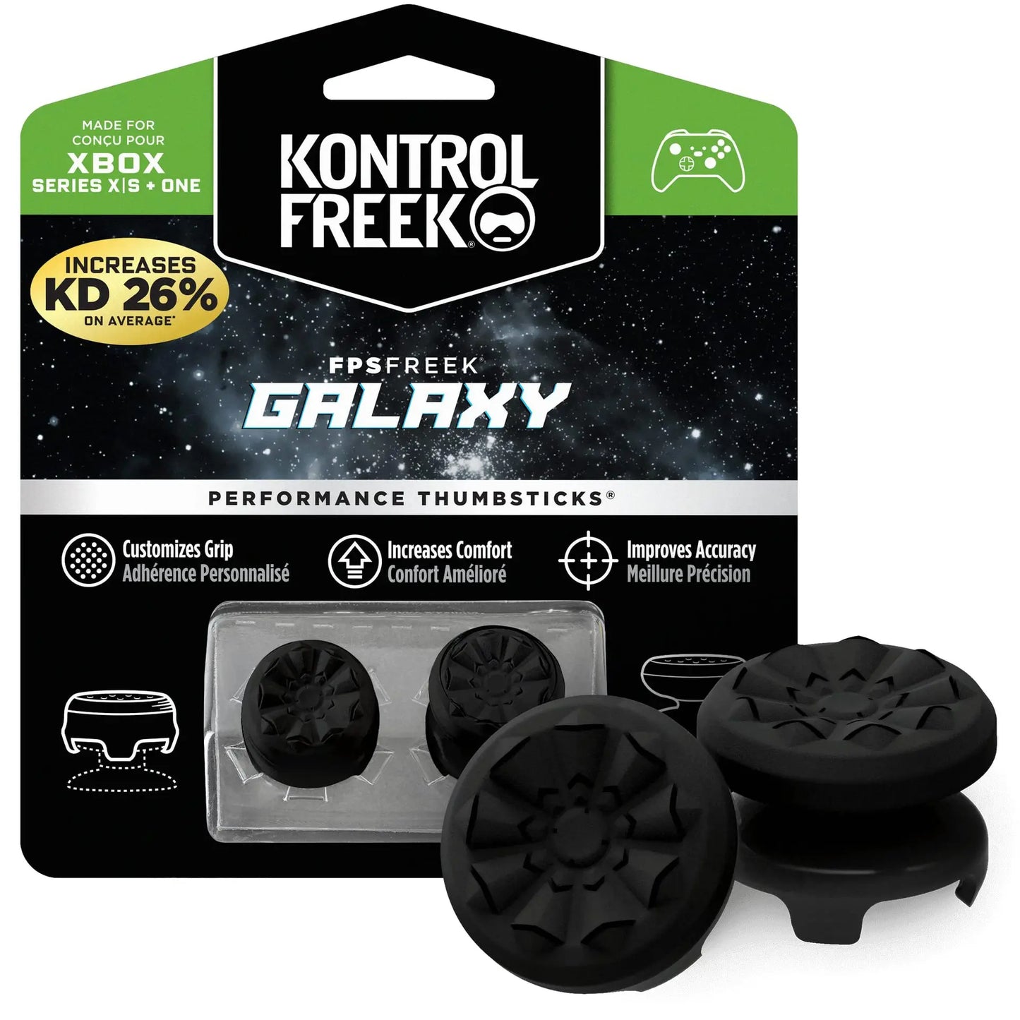 Freek Galaxy Performance Thumb Grip Caps – Silicone Analog Stick Covers for Xbox Series S/X Controller (Wholesale)