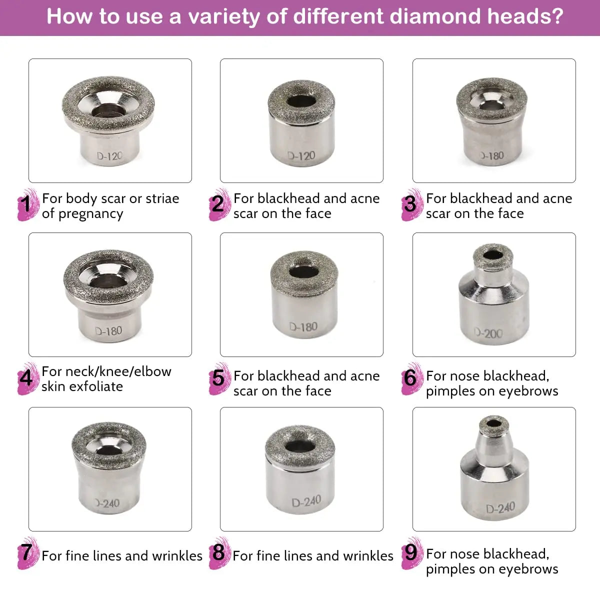 Diamond Microdermabrasion Machine – 65-68cmHg Suction Professional Facial Skin Care Equipment for Home Use